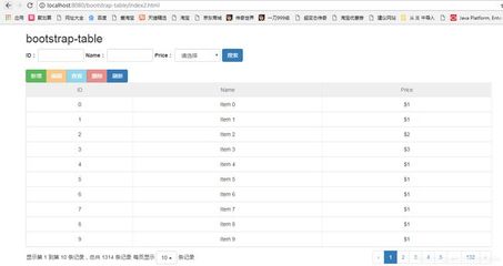 bootstrap表格行号,bootstrap表格代码